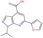 6-(Furan-2-yl)-1-(propan-2-yl)-1h-pyrazolo[3,4-b]pyridine-4-carboxylic acid