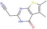 2-{5,6-dimethyl-4-oxo-3H,4H-thieno[2,3-d]pyrimidin-2-yl}acetonitrile