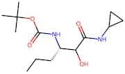 tert-Butyl ((3S)-1-(cyclopropylamino)-2-hydroxy-1-oxohexan-3-yl)carbamate