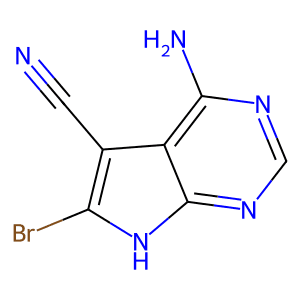 4-Amino-6-bromo-7H-pyrrolo[2,3-d]pyrimidine-5-carbonitrile