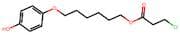 3-Chloropropanoic acid 6-(4-hydroxyphenoxy)hexyl ester