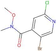 5-Bromo-2-chloro-N-methoxy-N-methylisonicotinamide