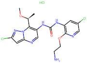(S)-1-(2-(2-Aminoethoxy)-5-chloropyridin-3-yl)-3-(2-chloro-7-(1-methoxyethyl)pyrazolo[1,5-a]pyrimi…
