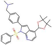 N,N-dimethyl-1-(4-(1-(phenylsulfonyl)-4-(4,4,5,5-tetramethyl-1,3,2-dioxaborolan-2-yl)-1H-pyrrolo[2…