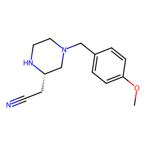 (S)-2-(4-(4-Methoxybenzyl)piperazin-2-yl)acetonitrile