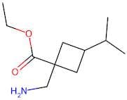 Ethyl 1-(aminomethyl)-3-isopropylcyclobutane-1-carboxylate