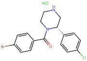 (S)-(4-Bromophenyl)(2-(4-chlorophenyl)piperazin-1-yl)methanone hydrochloride