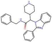 N-benzyl-2-(2-phenyl-1H-benzo[d]imidazol-1-yl)-2-(piperidin-4-yl)acetamide