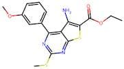 Ethyl 5-amino-4-(3-methoxyphenyl)-2-(methylthio)thieno[2,3-d]pyrimidine-6-carboxylate