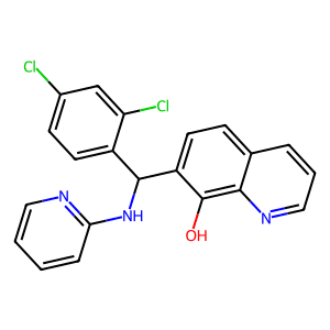 7-((2,4-Dichlorophenyl)(pyridin-2-ylamino)methyl)quinolin-8-ol