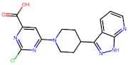6-(4-(1H-Pyrazolo[3,4-b]pyridin-3-yl)piperidin-1-yl)-2-chloropyrimidine-4-carboxylic acid