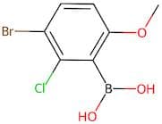 (3-Bromo-2-chloro-6-methoxyphenyl)boronic acid