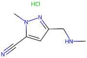 1-Methyl-3-((methylamino)methyl)-1H-pyrazole-5-carbonitrile hydrochloride