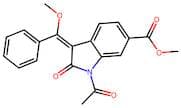 Methyl (3E)-1-acetyl-3-[methoxy(phenyl)methylidene]-2-oxo-2,3-dihydro-1H-indole-6-carboxylate