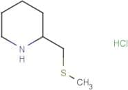 2-[(Methylsulfanyl)methyl]piperidine hydrochloride