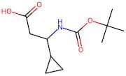 3-((tert-Butoxycarbonyl)amino)-3-cyclopropylpropanoic acid
