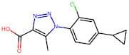 1-(2-Chloro-4-cyclopropylphenyl)-5-methyl-1H-1,2,3-triazole-4-carboxylic acid