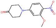 1-(3-methoxy-4-nitrophenyl)piperidin-4-one