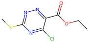 Ethyl 5-chloro-3-(methylthio)-1,2,4-triazine-6-carboxylate