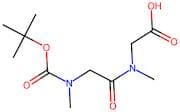 2-(2-((tert-Butoxycarbonyl)(methyl)amino)-N-methylacetamido)acetic acid