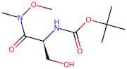 Tert-butyl (S)-(3-hydroxy-1-(methoxy(methyl)amino)-1-oxopropan-2-yl)carbamate