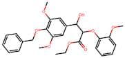 Ethyl 3-(4-(benzyloxy)-3,5-dimethoxyphenyl)-3-hydroxy-2-(2-methoxyphenoxy)propanoate