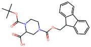 Piperazine-2-carboxylic acid, N1-BOC protected, N4-FMOC protected 97%