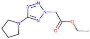Ethyl 5-(1-pyrrolidino)tetrazol-2-ylacetate