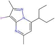 3-Iodo-2,5-dimethyl-7-(pentan-3-yl)pyrazolo[1,5-a]pyrimidine