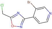 3-(3-Bromopyridin-4-yl)-5-(chloromethyl)-1,2,4-oxadiazole