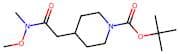 tert-Butyl 4-[2-[methoxy(methyl)amino]-2-oxoethyl]piperidine-1-carboxylate