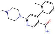 4-(2-Methylphenyl)-6-(4-methyl-1-piperazinyl)-3-pyridinecarboxamide