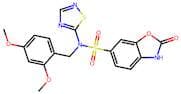 N-(2,4-dimethoxybenzyl)-2-oxo-N-(1,2,4-thiadiazol-5-yl)-2,3-dihydrobenzo[d]oxazole-6-sulfonamide