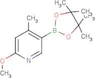 2-Methoxy-4-methyl-5-(4,4,5,5-tetramethyl-1,3,2-dioxaborolan-2-yl)pyridine