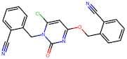 2-(((6-Chloro-1-(2-cyanobenzyl)-2-oxo-1,2-dihydropyrimidin-4-yl)oxy)methyl)benzonitrile