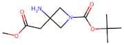 3-Amino-3-methoxycarbonylmethyl-azetidine-1-carboxylic acid tert-butyl ester