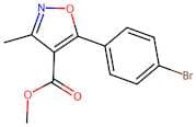 5-(4-Bromo-phenyl)-3-methyl-isoxazole-4-carboxylic acid methyl ester