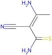 (E)-3-Amino-2-cyano-but-2-enethioic acid amide