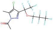 1-Acetyl-4-chloro-3(5)-[1-heptafluoropropoxy)tetrafluoroethyl]-5(3)-methylpyrazole