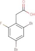 2,4-Dibromo-6-fluorophenylacetic acid
