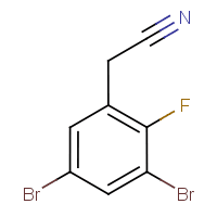 3,5-Dibromo-2-fluorophenylacetonitrile