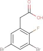 3,5-Dibromo-2-fluorophenylacetic acid