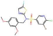 5-Bromo-6-chloro-N-(2,4-dimethoxybenzyl)-N-(5-fluorothiazol-2-yl)pyridine-3-sulfonamide
