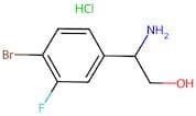 2-Amino-2-(4-bromo-3-fluorophenyl)ethan-1-ol hcl