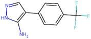 4-(4-(Trifluoromethyl)phenyl)-1H-pyrazol-5-amine