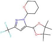 1-(Tetrahydro-2H-pyran-2-yl)-5-(4,4,5,5-tetramethyl-1,3,2-dioxaborolan-2-yl)-3-(trifluoromethyl)-1…