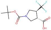 (3S,4S)-1-[(tert-Butoxy)carbonyl]-4-(trifluoromethyl)pyrrolidine-3-carboxylic acid