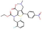 2-((2,6-Difluorobenzyl)(ethoxycarbonyl)amino)-4-((dimethylamino)methyl)-5-(4-nitrophenyl)thiophene…