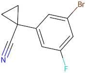 1-(3-Bromo-5-fluorophenyl)cyclopropane-1-carbonitrile