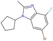 6-Bromo-1-cyclopentyl-4-fluoro-2-methyl-1H-benzo[d]imidazole